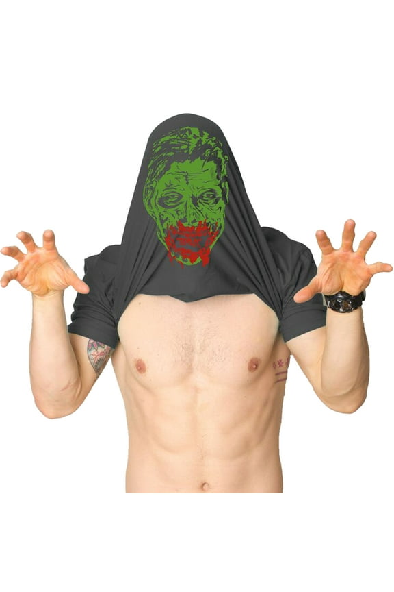 Mens Ask Me About My Zombie T Shirt Funny Flip Costume Outbreak Halloween Tee Graphic Tees