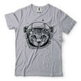 thumbnail image 1 of Mens Astronaut Cat T-shirt Astronaut Helmet Shirt Astronaut Gifts Funny Cat Shirt Cute Shirts (Medium Grey), 1 of 6