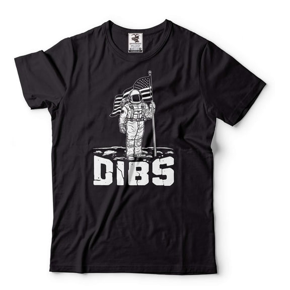 Mens Astronaut Shirt Dibs Shirt USA Shirt United States Patriotic Tee Freedom Shirt US Flag Tee