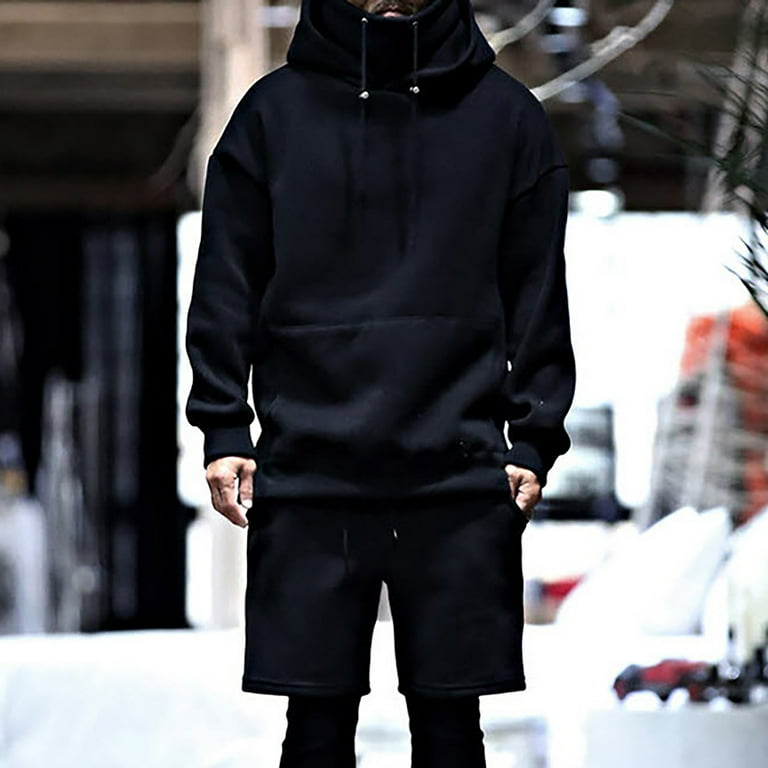 Turtleneck top hooded sweatshirt