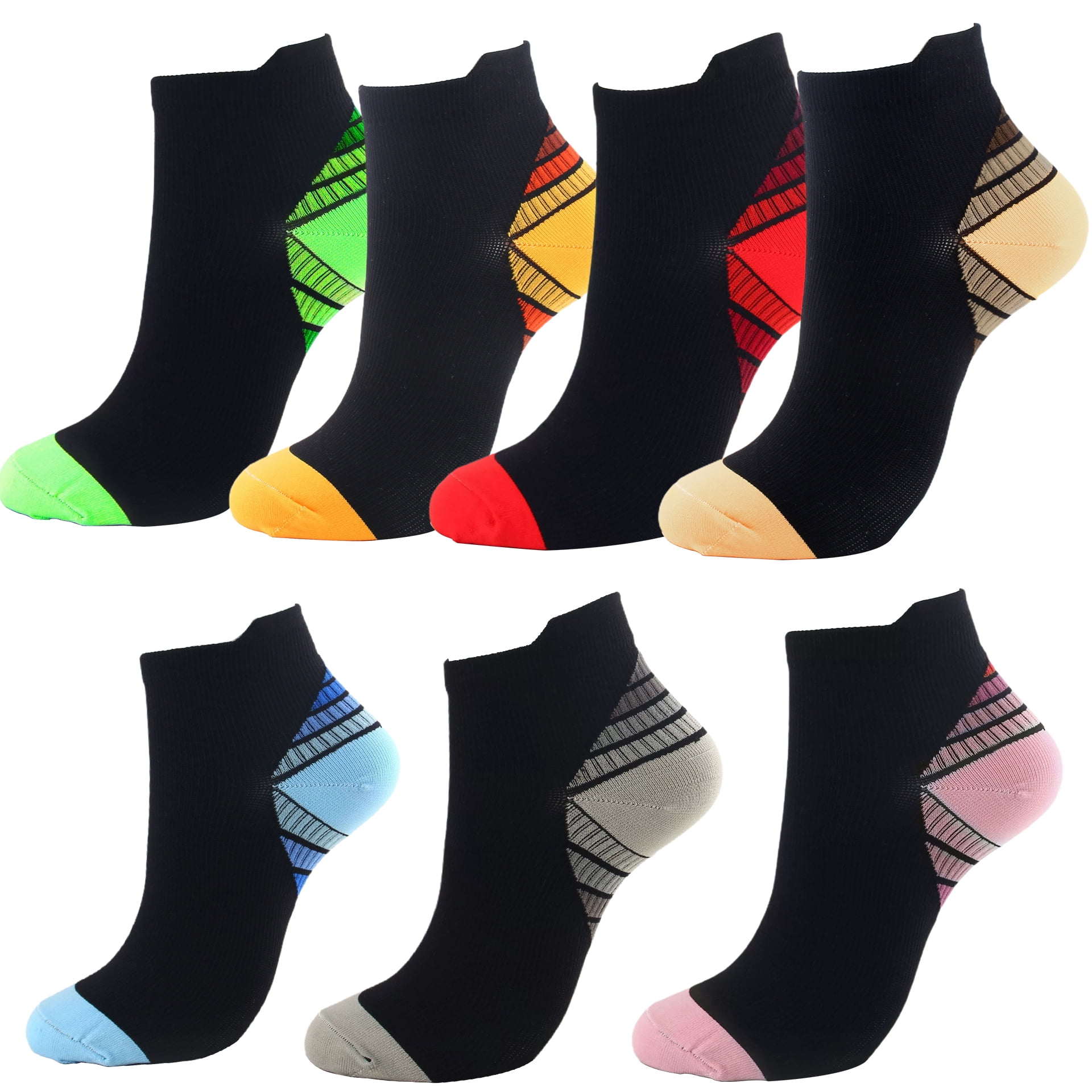Mens Athletic Ankle Socks Moisture Wicking Cushion Running Low Cut Sock