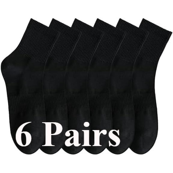 Generic Men's Cotton Quarter Socks, Wicking Odor Control Arch Compression for Running