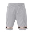 thumbnail image 1 of Mens Athletic Gym Training Shorts Knee Length,Workout Quick Dry Basketball Shorts with Pockets for Running Casual Activewear Big and Tall Size S-3XL Gray, 1 of 6