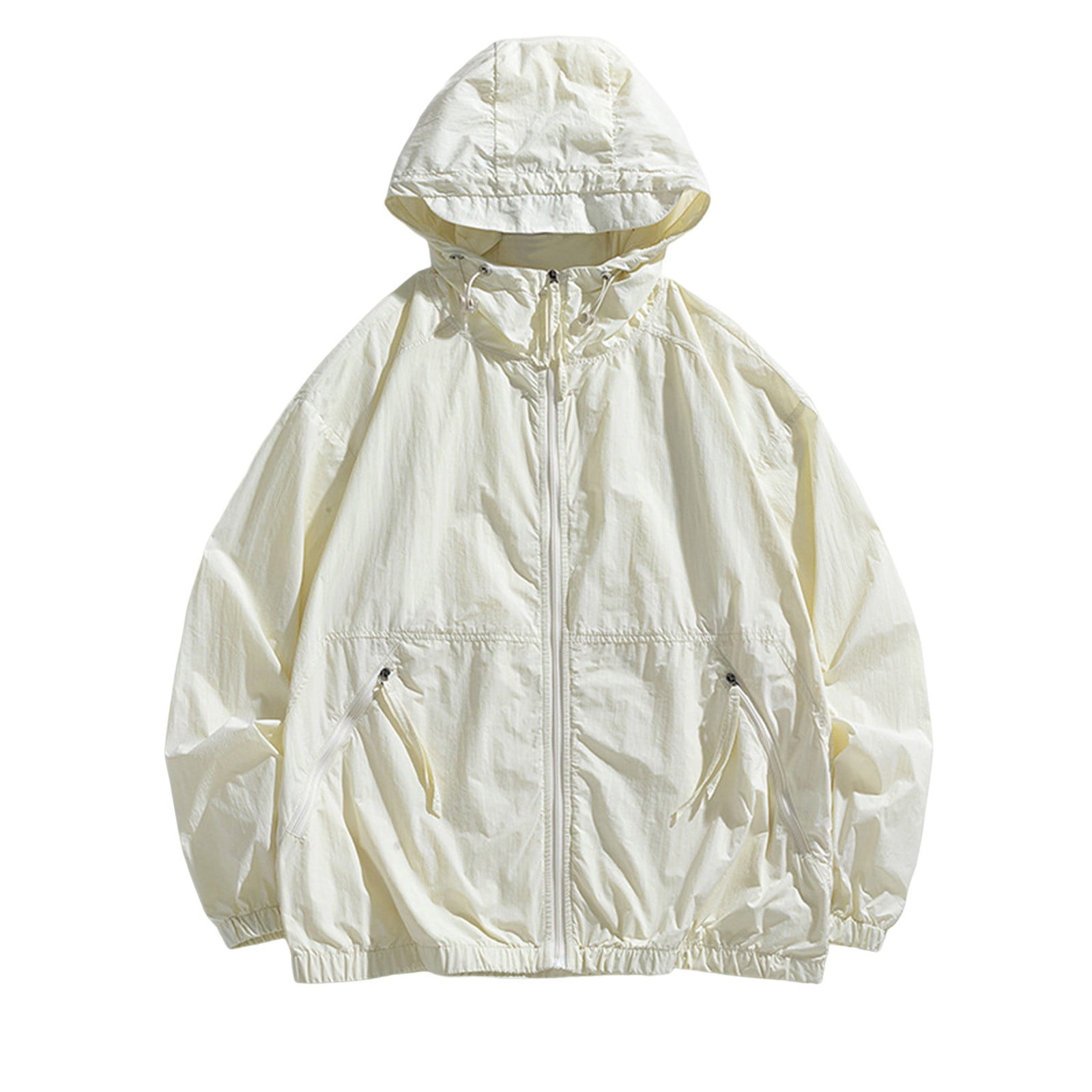 Mens Athletic Jacket Chaqueta Hombre Sun Protective Clothing Beige 3XL