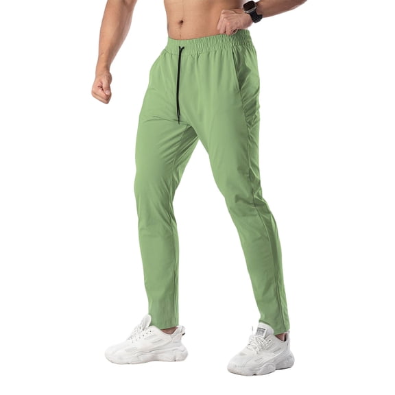 Mens Athletic Joggers Lightweight Gym Sweatpants Workout Track Pants Jogging Running Casual Work Pants with Pockets