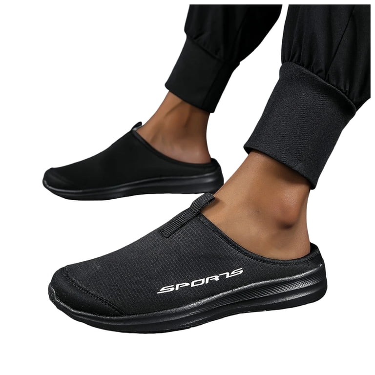 Mens Athletic Mules Backless Slip on Walking Shoes Comfort Arch Support  Sports Driving Sneakers Sandals - Walmart.com
