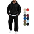 thumbnail image 1 of Mens Athletic Outfit Sets Zeliretfy Men's Hoodies Tracksuit Sweatsuit Sweatshirt and Sweatpant for Men 2 Piece Sets, Pullover Shirts and Pants Sportswear Set, 1 of 7
