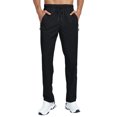 thumbnail image 1 of Mens Athletic Pants Lighteight Quick Dry Hiking Pants Outdoor Water Resistant Workout Sweatpants with Pockets Black M, 1 of 5