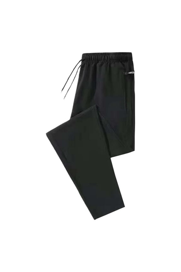 Mens Athletic Pants Lounge Pants Men Unisex Stretch Quick Drying Pants Casual Elastic Waist Drawstring Stretch Pants