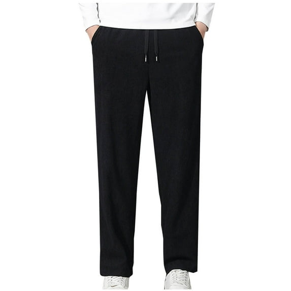 Mens Athletic Pants Ofreoo Man Draw Rope Pocket Sports Pants Easy Casual Pants Changwei Pants Corduroy Trousers Work Pants for Men