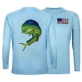 thumbnail image 1 of Mens Athletic Performance Shirt Long Sleeve Light Blue Mahi XL, 1 of 6