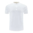 thumbnail image 1 of Mens Athletic Quarter Zip Short Sleeve Hiking Shirt Quick Dry Moisture Wicking Mock Neck Performance T-Shirt Lightweight Breathable Workout Running Training Top, 1 of 6