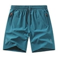 thumbnail image 1 of Mens Athletic Running Shorts, Basketball Gym Workout Shorts for Men with Zippered Pockets, 1 of 2