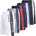 thumbnail image 1 of Mens Athletic Running Shorts Dry Fit Active Shorts with Zippered Pockets 5 Pack, 1 of 7