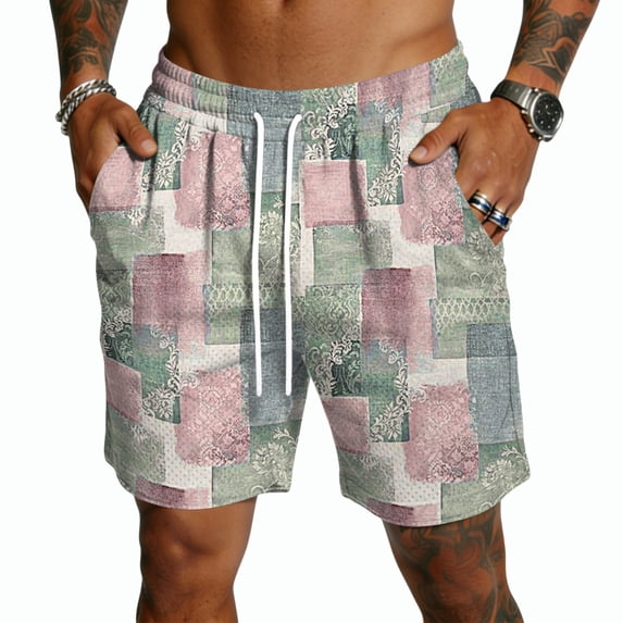 Mens Athletic Running Shorts, Loose fit Basketball Gym Workout Shorts for Men with Pockets