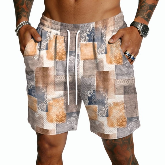 Mens Athletic Running Shorts, Loose fit Basketball Gym Workout Shorts for Men with Pockets