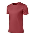 thumbnail image 1 of Mens Athletic Shirts Short Sleeve Quick Dry Gym Workout Running Exercise T-Shirt Lightweight Moisture Wikcing Sports Tee Top, 1 of 5