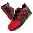 thumbnail image 1 of Mens Athletic Shoes Red Breathable Workout Gym Tennis Walking Air Cushion Running Sneakers US 11, 1 of 5