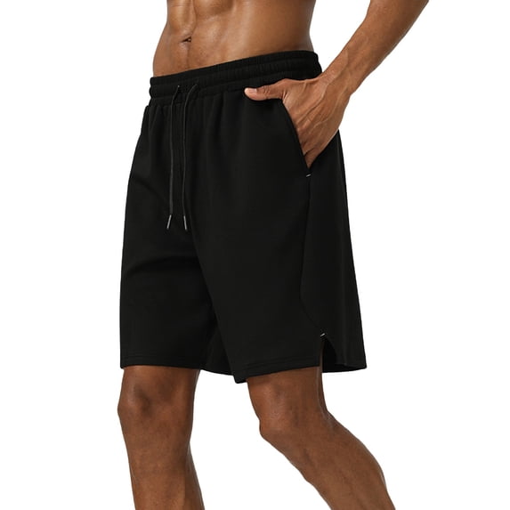 Mens Athletic Shorts 9 Inch Running Shorts Quick Dry Workout Shorts Loose Basketball Drawstring Elastic Waist Shorts with Pockets