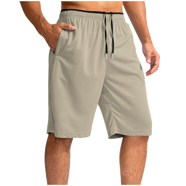 Mens Athletic Shorts, Athletic Basketball Mens Shorts with Zipper