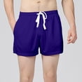 thumbnail image 1 of Mens Athletic Shorts For Basketball Training Gym Workouts Loose Fit Casual Running 3 4 Inch Inseam Breathable Lightweight Comfort Mens Shorts, 1 of 4