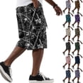 thumbnail image 1 of Mens Athletic Shorts High Waist Drawstring Cargo Shorts Summer Soft Baggy Stretch Workout Shorts, S, 1 of 7