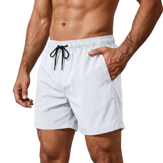 Mens Athletic Shorts Lightweight Summer Casual Drawstring Waisted Comfortable Shorts
