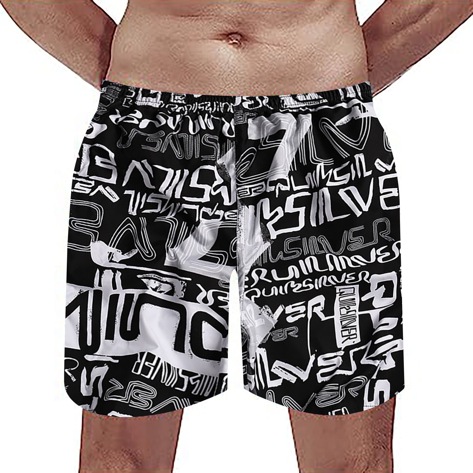 Mens Athletic Shorts LooseFitting FiveQuarter Length ShortMens