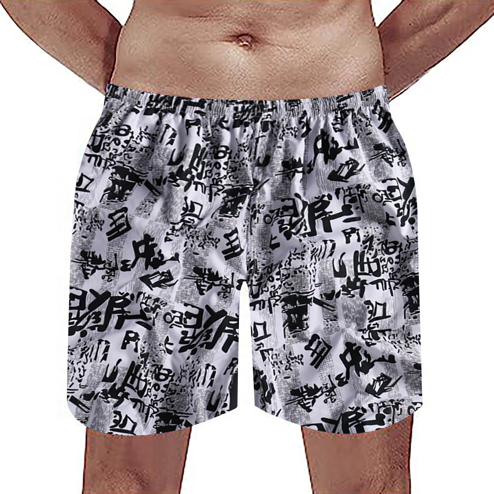 Mens Athletic Shorts LooseFitting FiveQuarter Length ShortMens