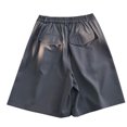 thumbnail image 1 of Mens Athletic Shorts Solid Color Wide Leg Suit Shorts Insets Versatile Cropped Pants Grey M, 1 of 6