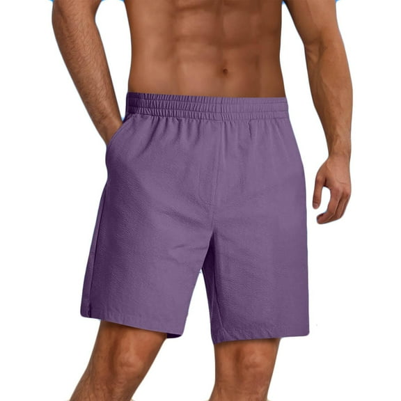 Mens Athletic Shorts Summer Classic Knee Length Sweatpant Quick Dry Absorb Sweat Shorts Light Breathable Pants Baggy Relaxed Fit Shorts Hiking Outdoor Track Sweatpants with Pockets