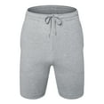 thumbnail image 1 of Mens Athletic Shorts with Pockets Quick Drying Activewear for Gym Workout, Gray, L, 1 of 7