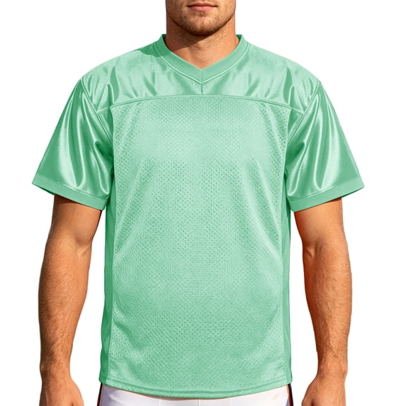 Mens Athletic Sports T-Shirt V-Neck Short Sleeve Mesh Workout Shirt Fashion Loose Pullover Fathers Day Gift