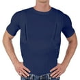 thumbnail image 1 of Mens Athletic T-shirts Quick Dry Slim Fit Workout Gym Sports Muscle Cargo Tees Crew Neck Wicking Moisture Tops (M, Navy), 1 of 7