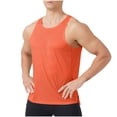thumbnail image 1 of Mens Athletic Tank Top Sleeveless Crew Neck Mesh Breathable Muslce T-Shirt Workout Sport Tee Fathers Gift, 1 of 8