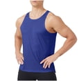 thumbnail image 1 of Mens Athletic Tank Top Sleeveless Crew Neck Mesh Breathable Muslce T-Shirt Workout Sport Tee Fathers Gift, 1 of 8