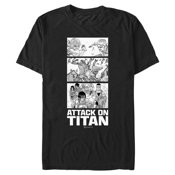 Mens Attack on Titan Annie vs. Reiner Panels T Shirt