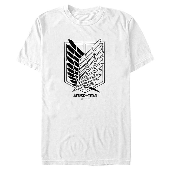 Mens Attack on Titan Classic Scout Regiment Logo T Shirt