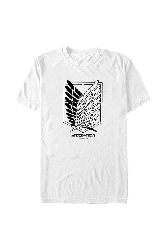 Mens Attack on Titan Classic Scout Regiment Logo T Shirt