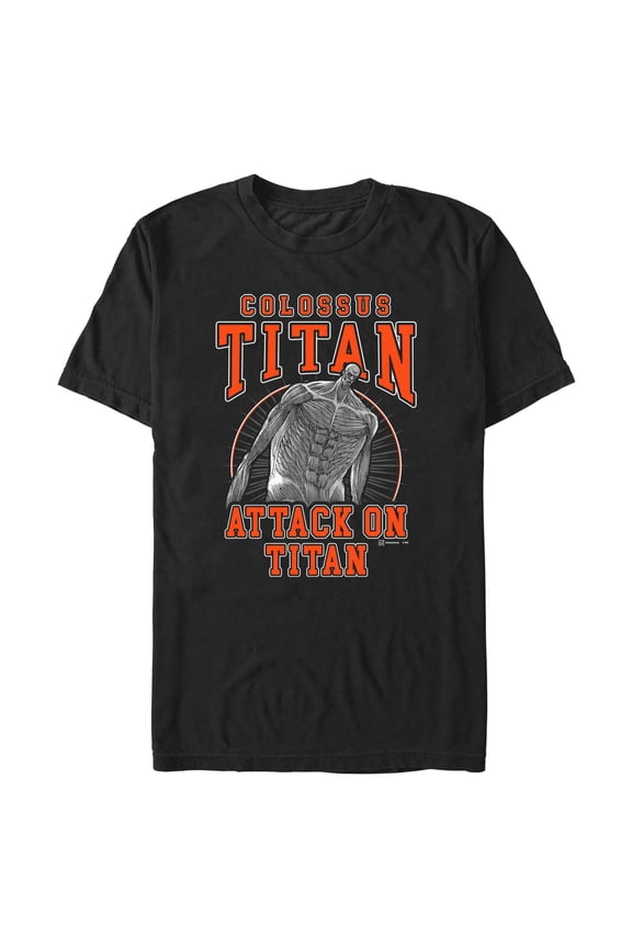 Mens Attack on Titan Colossus Titan Jersey T Shirt