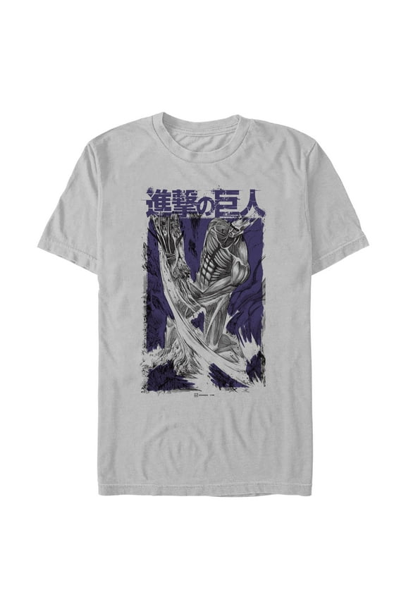 Mens Attack on Titan Colossus Titan Overlay T Shirt