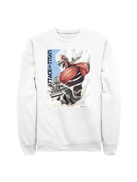Mens Attack on Titan Colossus Titan Smoke Sweatshirt