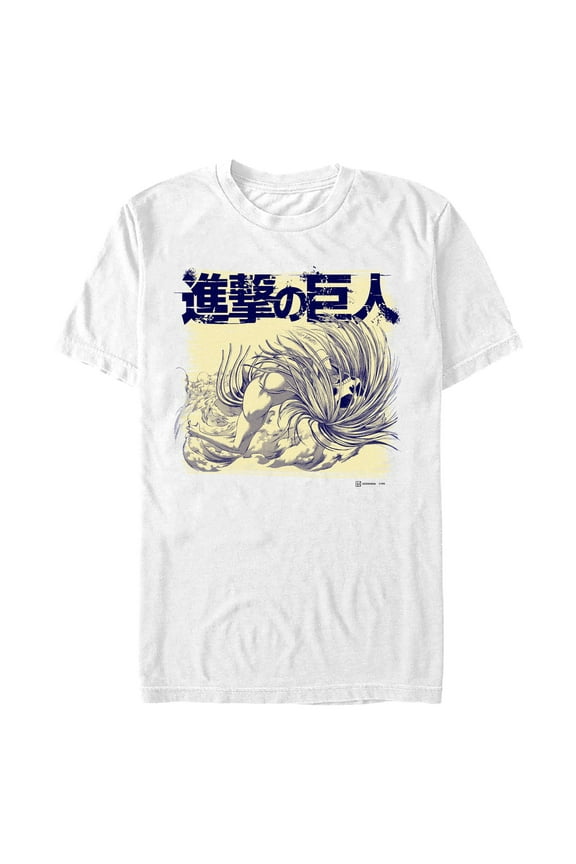 Mens Attack on Titan Founding Titan Overlay T Shirt