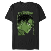 Mens Attack on Titan Green Levi Ackerman T Shirt