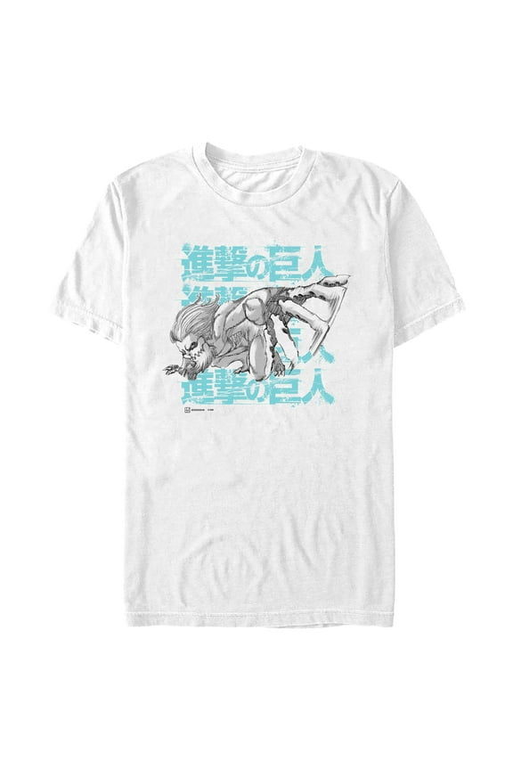 Mens Attack on Titan Jaw Titan Manga T Shirt