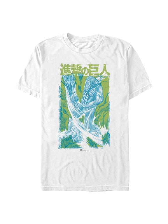Mens Attack on Titan Neon Overlay Colossus T Shirt