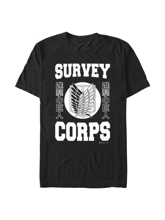 Mens Attack on Titan Scout Regiment Jersey T Shirt