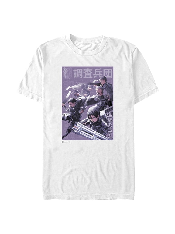 Mens Attack on Titan Scout Regiment Poster T Shirt
