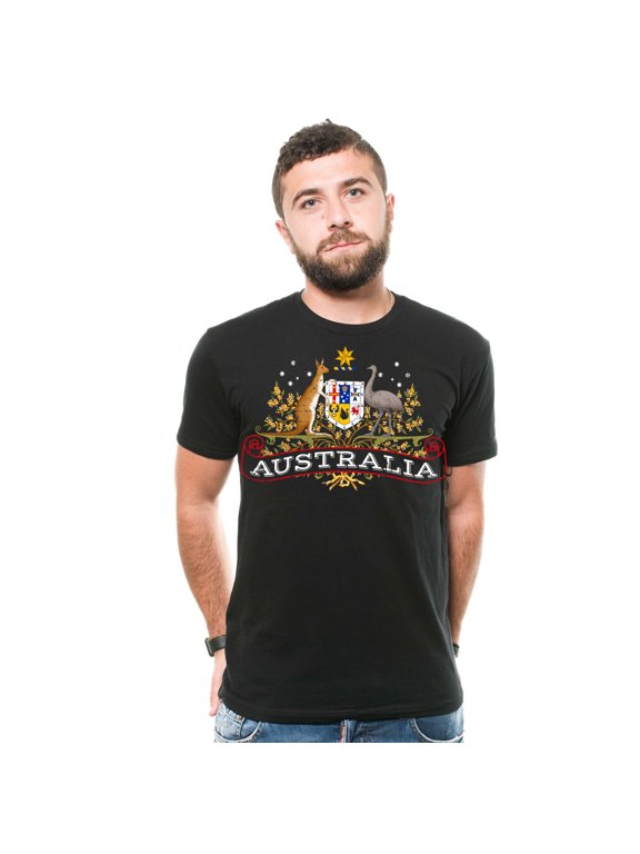 Mens Australia T-shirt Australia National Flag Logo Country Shirts Australian Patriotic Shirt