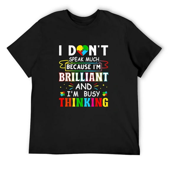 Mens Autism Autistic Girls Girls T-Shirt Black Small